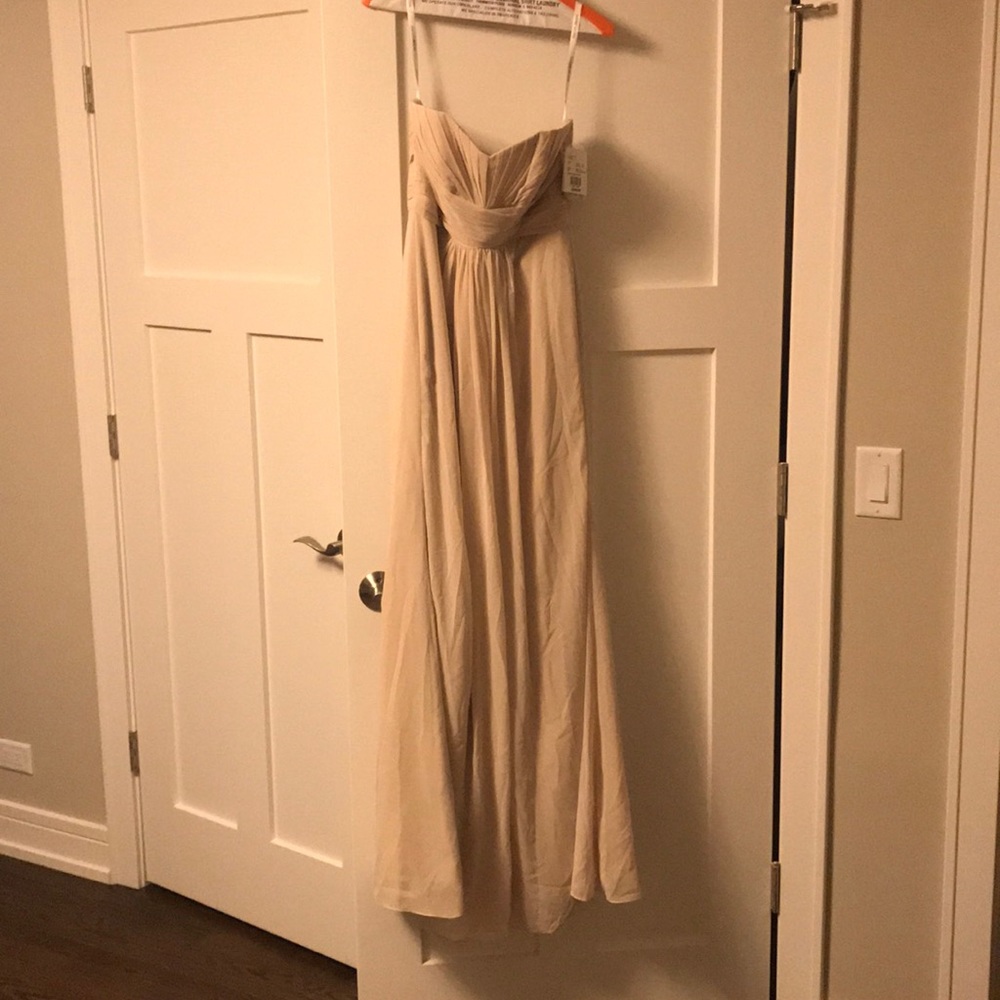 Chiffon Champagne color dress
